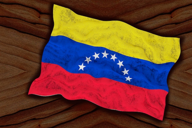 Drapeau national du Venezuela Arrière-plan avec le drapeau du Venezuela