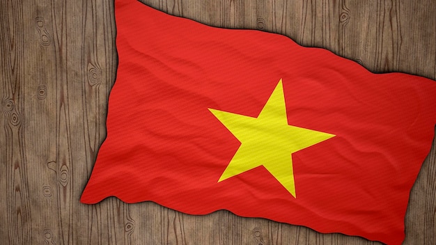 Photo drapeau national du vietnam contexte avec le drapeau du vietnam