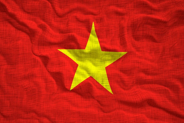 Photo drapeau national du vietnam fond avec le drapeau du vietnam