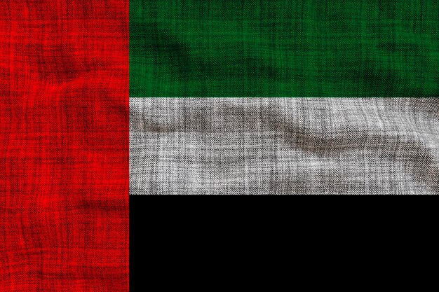 Drapeau national des Emirats Arabes Unis Arrière-plan avec le drapeau des Emirats Arabes Unis