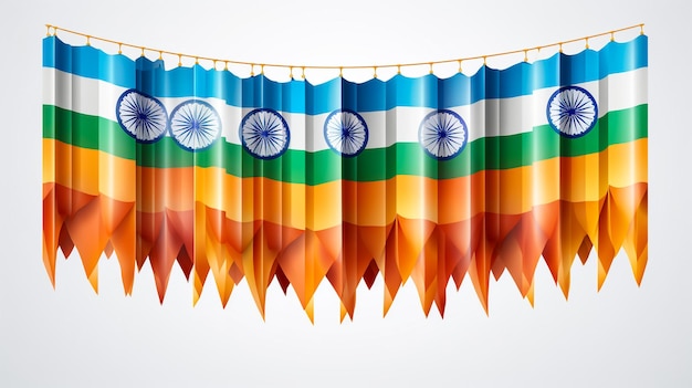 Photo drapeau national de l'inde en gros plan