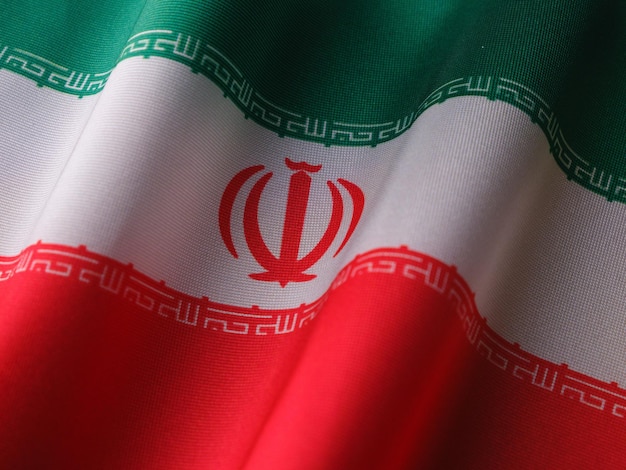 Le drapeau national de l'Iran Photo