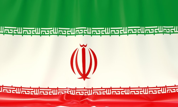 Drapeau national iranien.