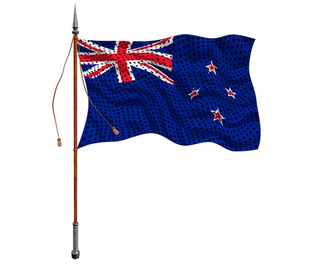 Drapeau national de la Nouvelle-Zélande Arrière-plan avec le drapeau de la Nouvelle-Zélande
