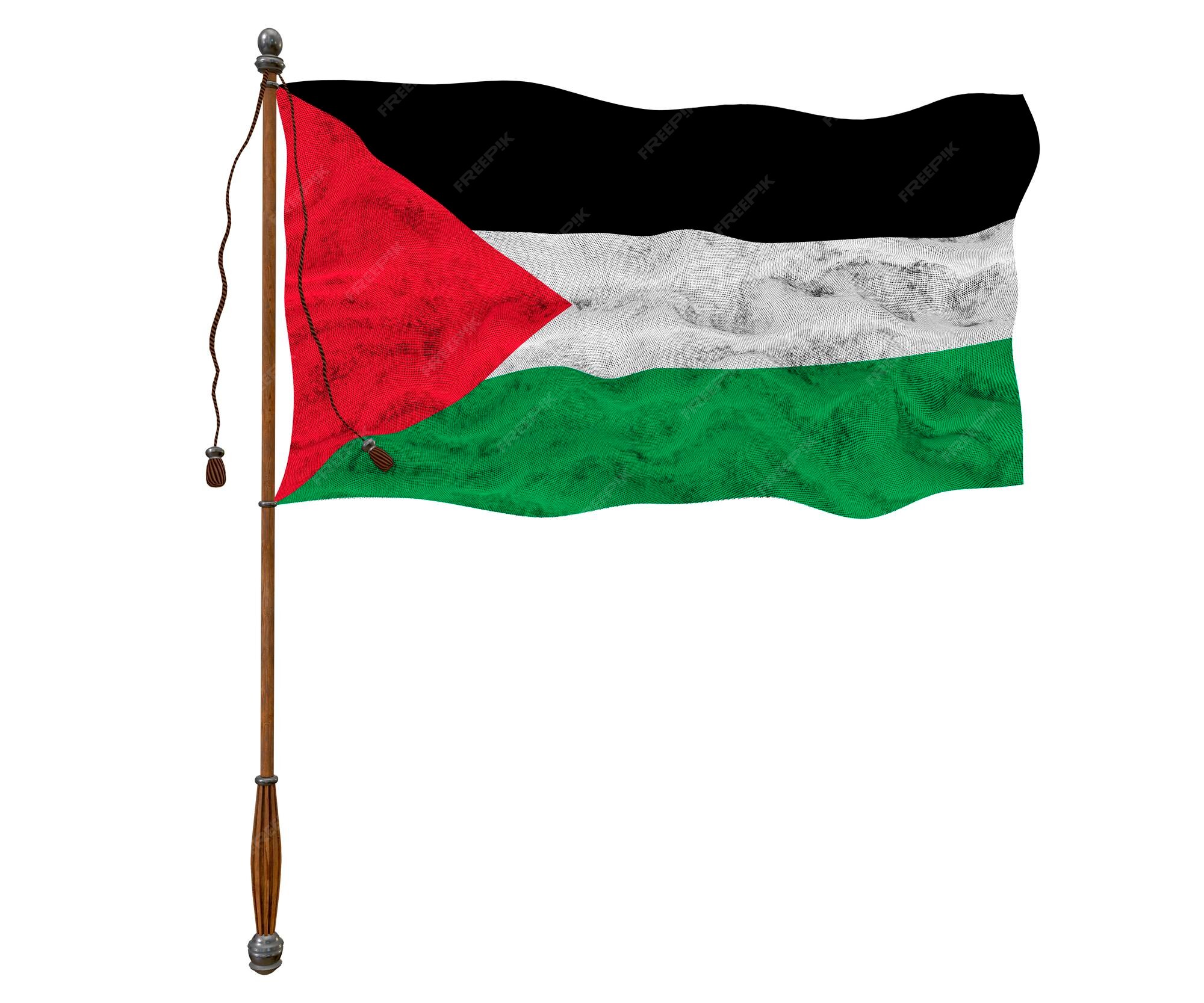 Drapeau National De La Palestine Fond Avec Le Drapeau De La Palestine