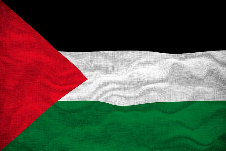 Photo drapeau national de la palestine fond avec le drapeau de la palestine