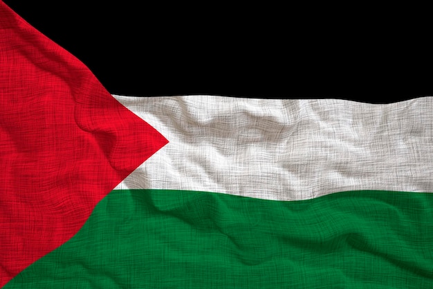 Drapeau national de la Palestine Fond avec le drapeau de la Palestine