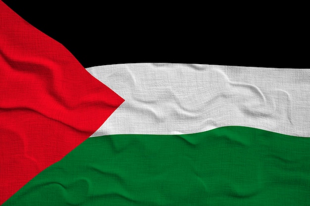 Drapeau national de la Palestine Fond avec le drapeau de la Palestine