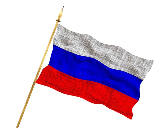 Drapeau national de la Russie Fond avec le drapeau de la Russie