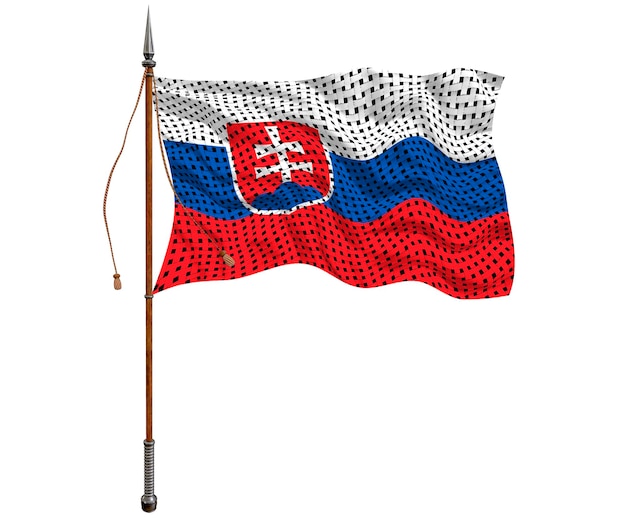 Drapeau national de la Slovaquie Fond avec le drapeau de la Slovaquie