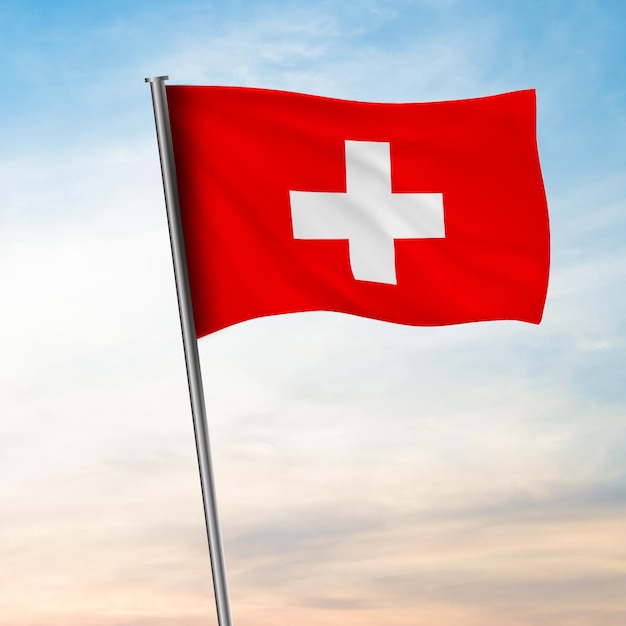 Photo drapeau national de la suisse