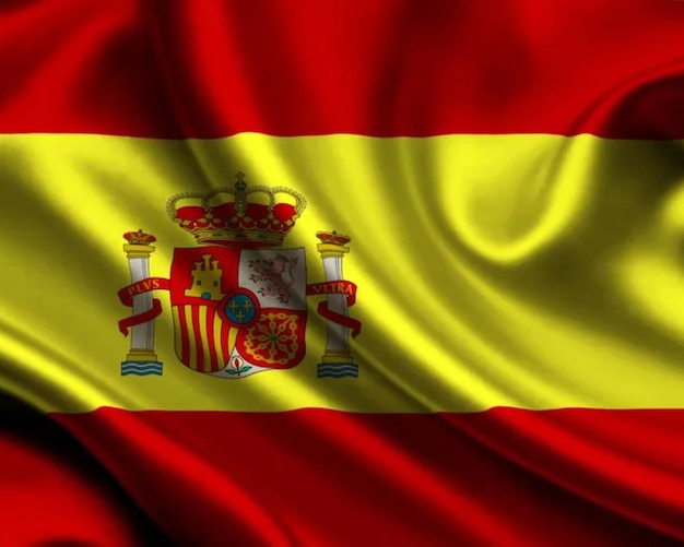 Le drapeau national et le symbole national de l'Espagne