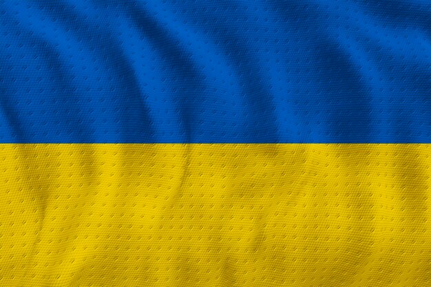Drapeau national de l'Ukraine Fond avec le drapeau de l'Ukraine