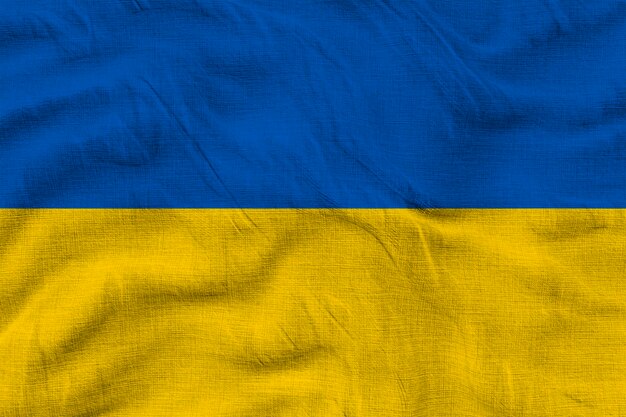 Drapeau national de l'Ukraine Fond avec le drapeau de l'Ukraine