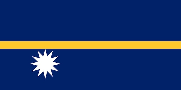 Drapeau de Nauru Flag Nation