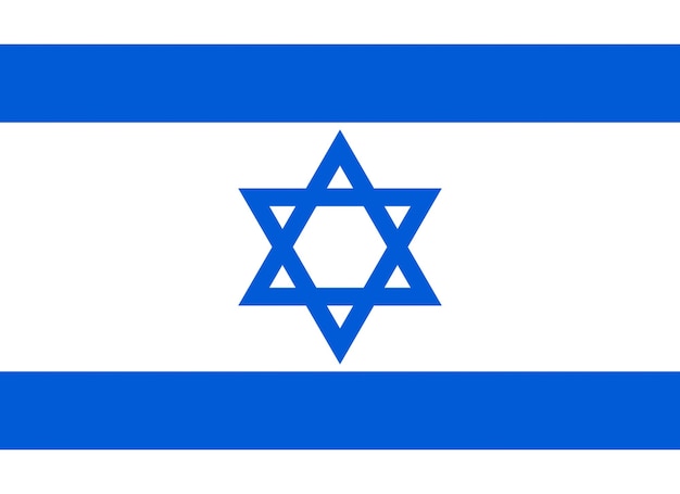 Photo drapeau officiel du pays d'israël