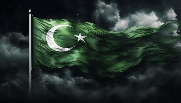 Photo drapeau pakistanais