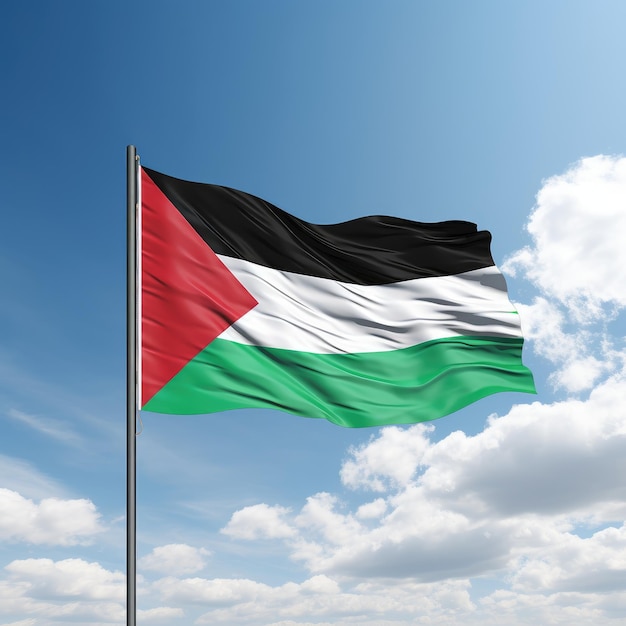 Photo le drapeau de la palestine