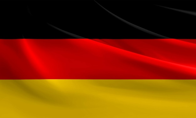Drapeau plié gratuit de l'Allemagne
