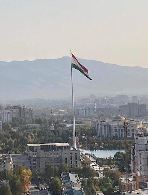 drapeau principal du tadjikistan dushanbe