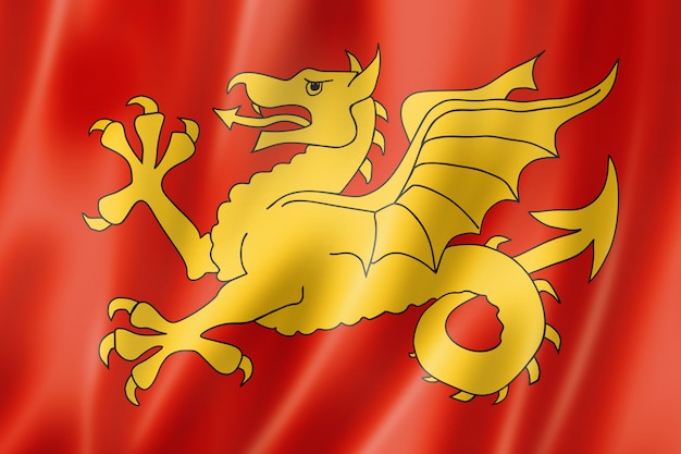 Photo drapeau de la région du wessex, uk
