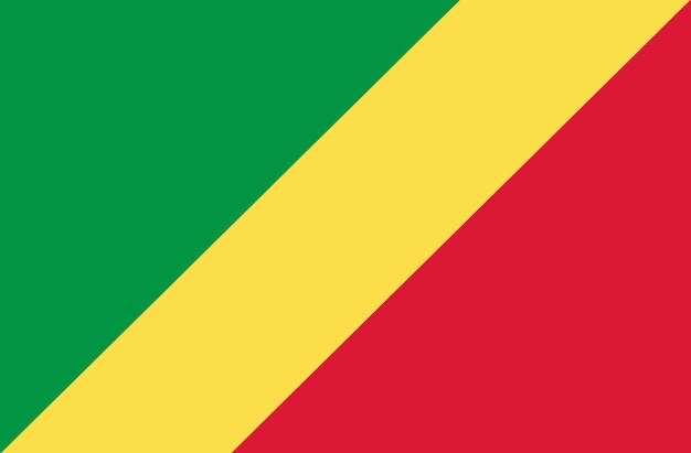 drapeau de la République du Congo Drapeau national congolais sur tissuRépublique du Congo