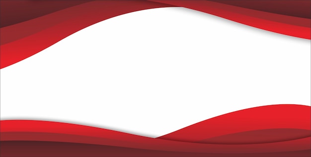 un drapeau rouge et blanc avec une bordure rouge