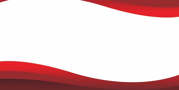 un drapeau rouge et blanc sur fond blanc