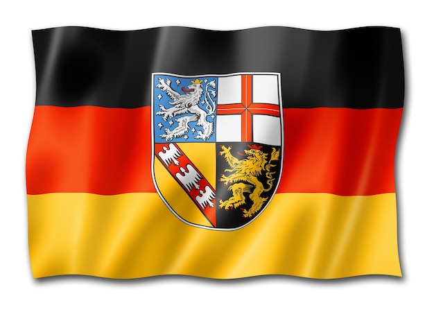 Drapeau de la Sarre Allemagne