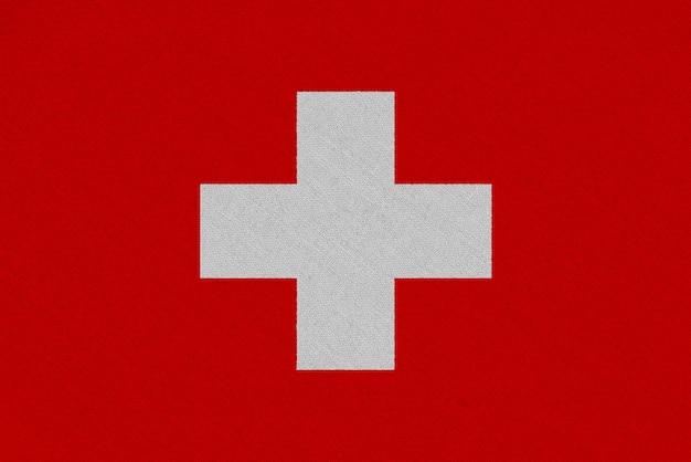 Drapeau suisse en tissu