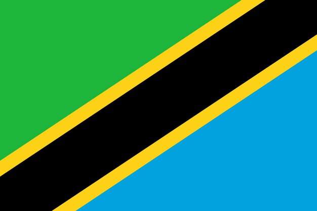 Drapeau de la Tanzanie Flag Nation