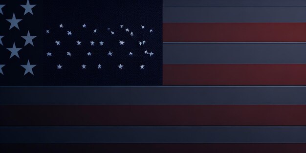 Un drapeau des États-Unis aux étoiles vibrantes