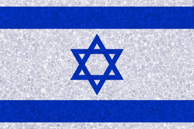 Drapeau de la texture en polystyrène Israelon