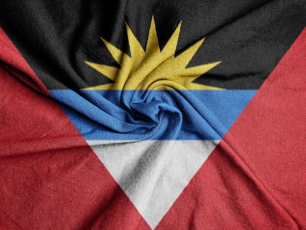 Drapeau en tissu d'Antigua-et-Barbuda Drapeau national d'Antigua-et-Barbuda