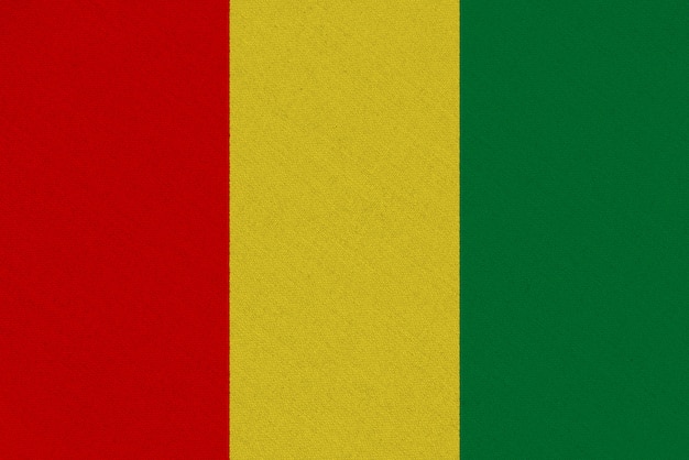 Drapeau tissu Guinée