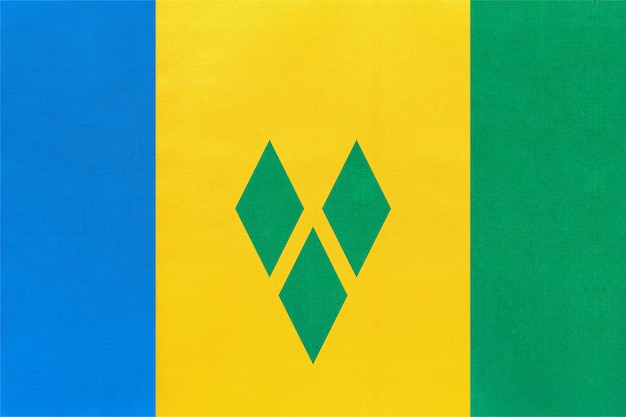 Drapeau De Tissu National De Saint-vincent-et-les Grenadines