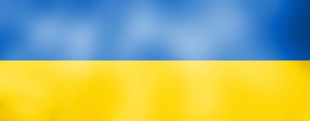 Drapeau de l'Ukraine indépendante Fond jaune et bleu