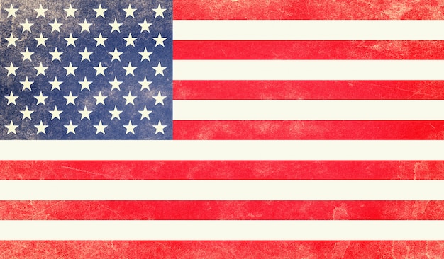 Photo drapeau usa grunge