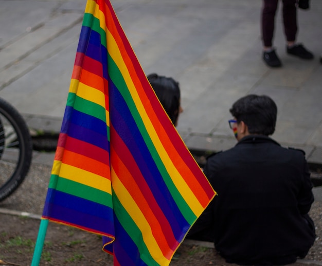 Drapeaux aux couleurs de fierté LGBT