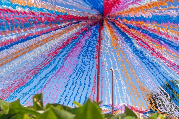 Drapeaux de fête beaux et colorés de juin