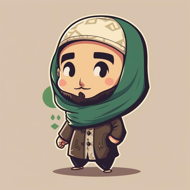 Dreamin mignon mari musulman Eidal-Fitr art