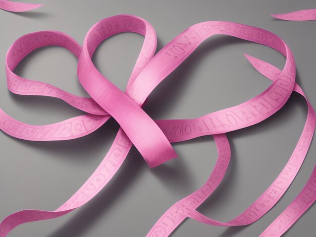 dreamshaper v7 ruban rose croisé symbole de la journée mondiale du cancer
