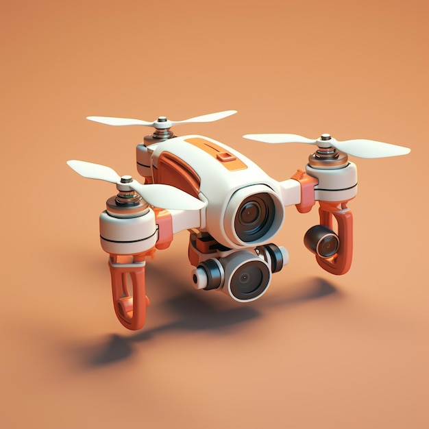 Drone de dessin animé 3d