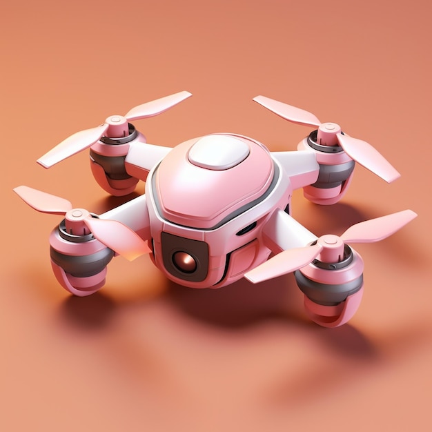 Drone de dessin animé 3d