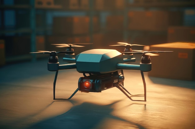 Drone de livraison Robot de livraison autonome généré par l'IA