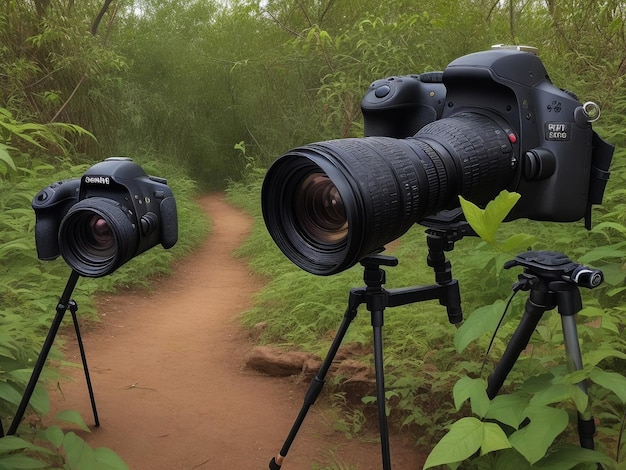 Photo dslr sur jangal magnifique fond