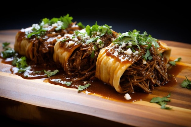 Du bœuf au chipotle épicé Barbacoa Tamales