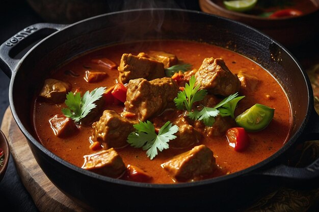 Photo du curry rouge à feu doux