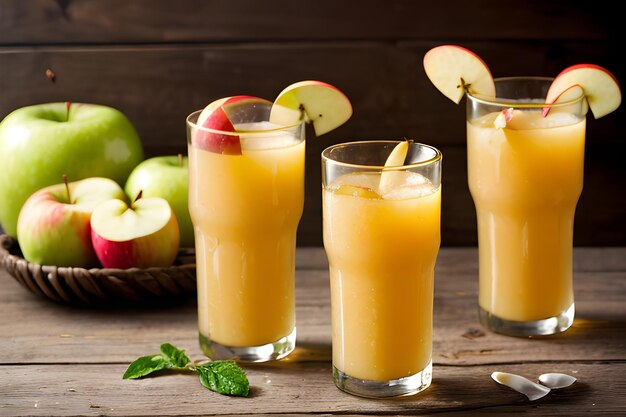 Du jus de pomme frais