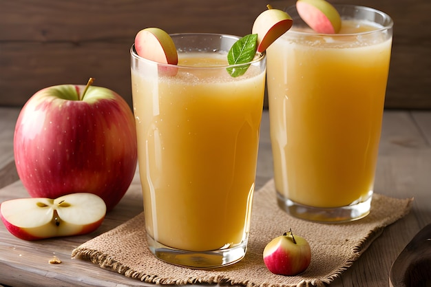 Du jus de pomme frais